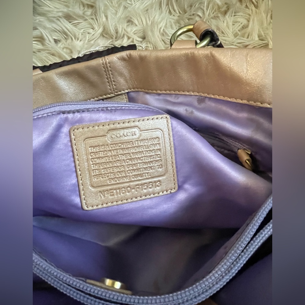 Coach Tan Leather Lexy Shoulder/Satchel Bag with Dust Bag - Picture 5 of 16